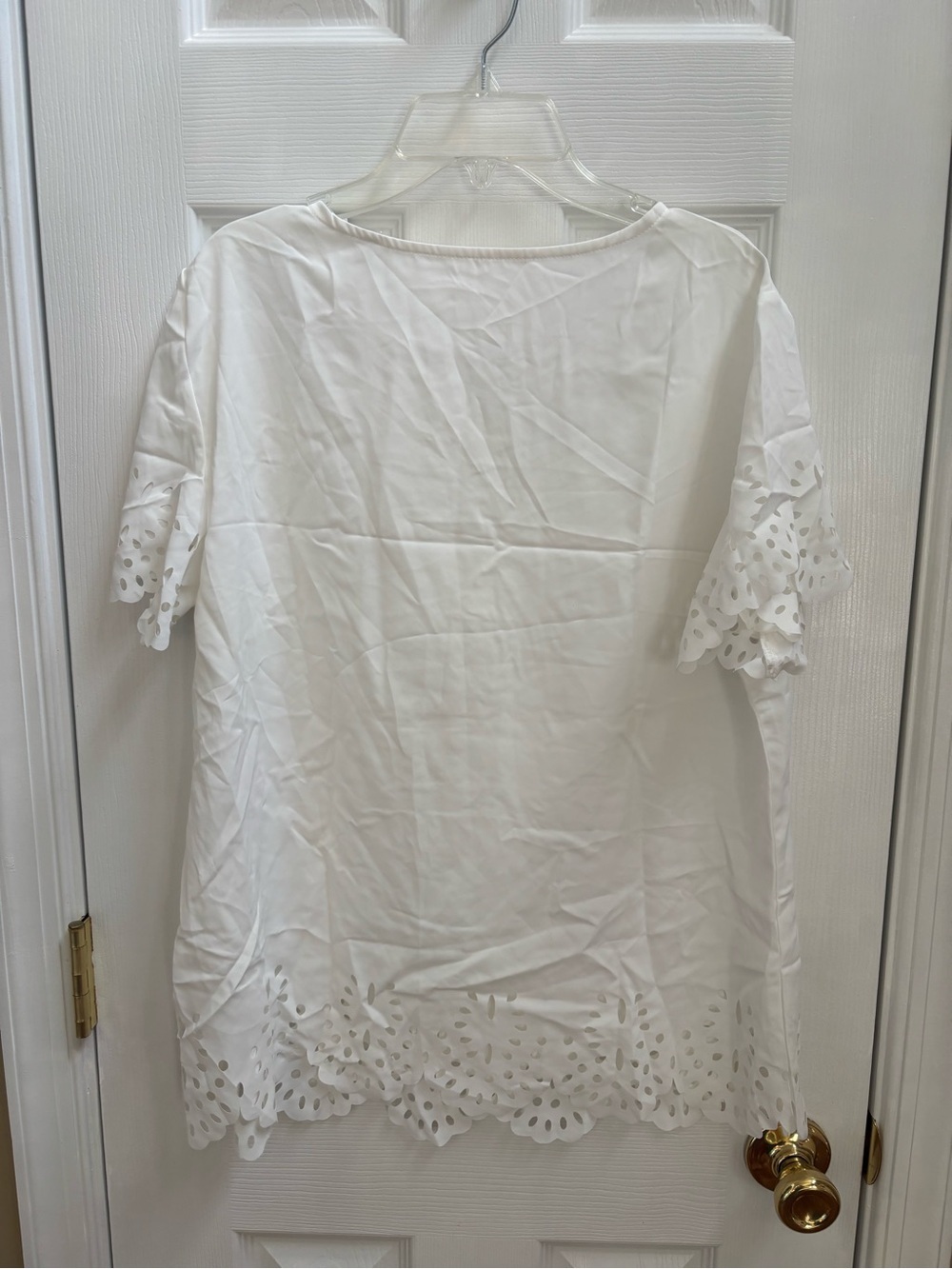 CUPSHE White Round Neck Tassel Tie Blouse, Size M, NWT - Picture 5 of 5